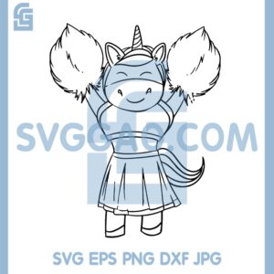 Happy Cheerleading Unicorn Svg, Cheerleading Unicorn Files For Cricut