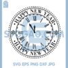 Happy New Year Clock Svg, Clock Svg