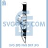 Hatake Kakashi Face Knife Svg, Naruto Hatake Knife Svg, Hatake Svg