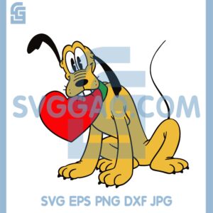 Have A Heart With Pluto Valentine Digital Clipart Svg, Pluto Valentine Svg
