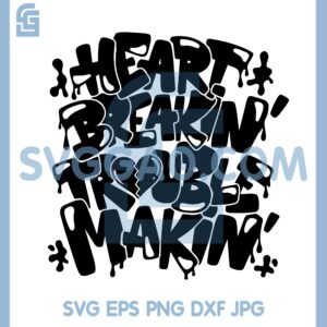 Heart Breakin Trouble Makin Svg, Valentine Graffiti Cute Kids Cool Svg
