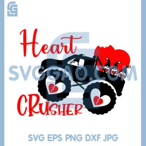 Heart Crusher SVG, Boys valentines SVG, Valentine day SVG