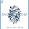 Heart Flowers Svg, Strong Flowering Heart Svg, Flowering Heart Svg