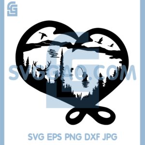 Heart Shaped Hook Svg, Quiet Fishing Svg, Fishing Svg, Fish Svg, Fishing Hook Svg