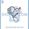 Heart Stethoscope Svg, Floral Stethoscope With Butterfly Svg