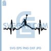 Heartbeat Basketball SVG, Heartbeat SVG