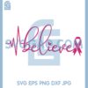 Heartbeat Cancer Svg, Breast Cancer Svg, Cancer Awareness Svg, Heart Beat Svg