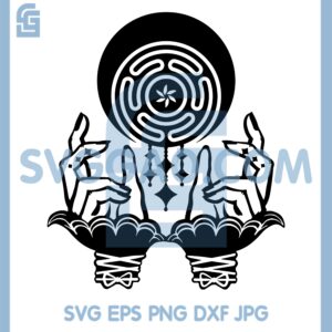 Hecate's Wheel Svg, Hands Hecate's Wheel Svg, Hecate Svg