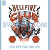 Hellfire Club Skull Horror Svg, Hellfire Club Skull And Weapons Drama Series Saying Svg