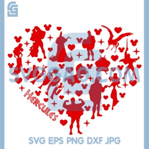 Herk Heart Valentine Svg, Herk Heart Love Svg, Herk Heart Svg