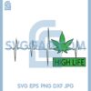 High Life Weed Heartbeat Svg, Cannabis Heartbeat Svg, Marijuana High Life Svg