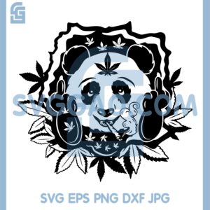High Panda Smoking Svg, High Panda Svg, Panda Fuckk Svg