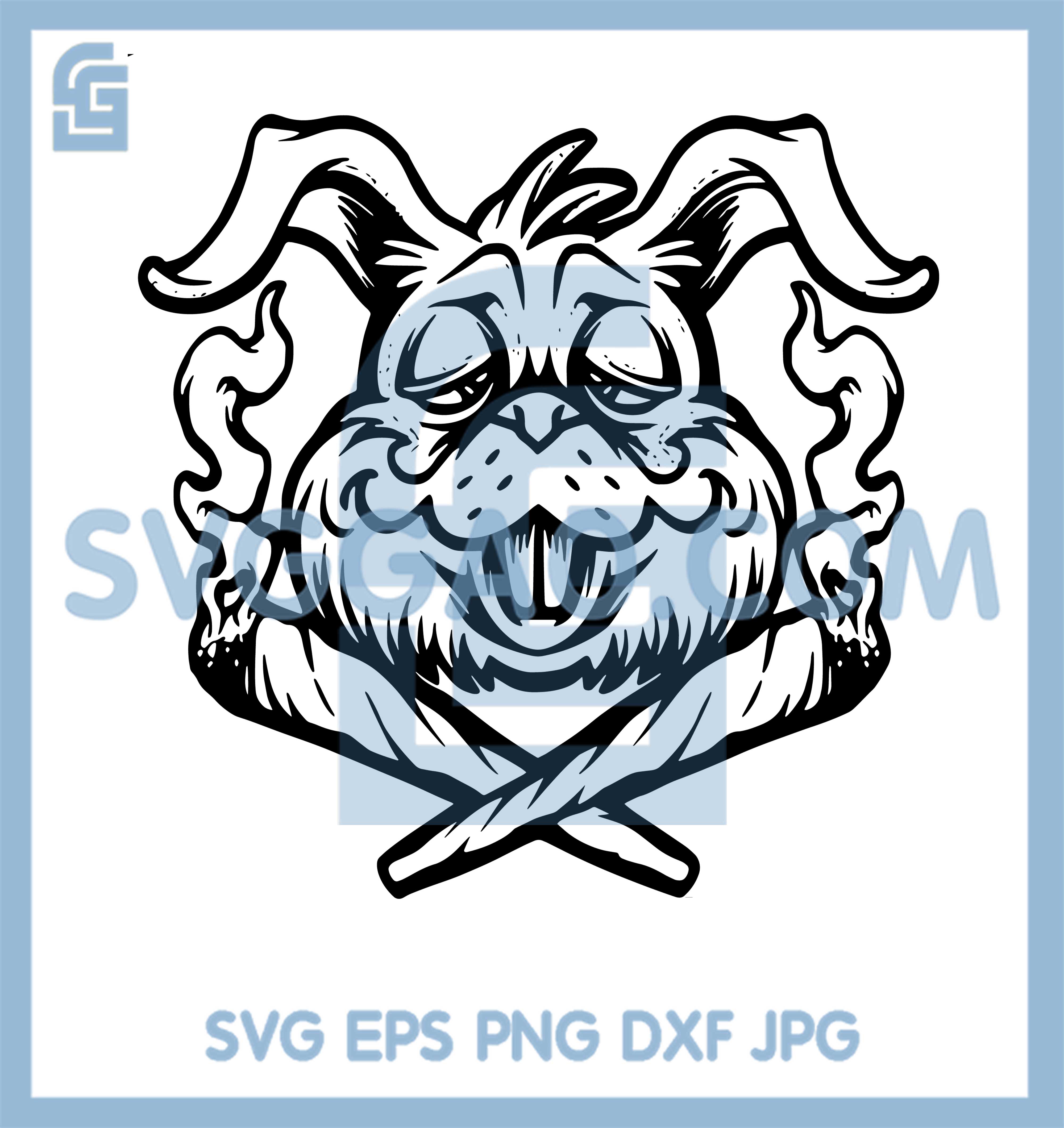 High Rabbit Cross Svg, Weed Cross Ratbbit Svg, High Rabbit Svg