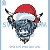 Highland Cow Santa Hat Svg, Highland Cow Svg, Highland Heifer Svg 2 Highland Cow Santa Hat Svg, Highland Cow Svg, Highland Heifer Svg