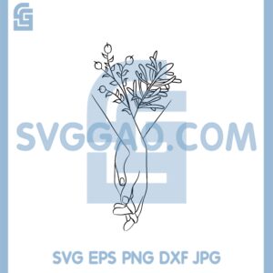 Holding Hands Flowers Svg, Hands Svg, Couple Holding Hands Svg