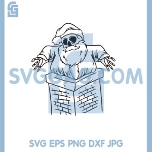Hoodie Skeleton Santa Claus Svg, Santa Get Out of the Kitchen Svg