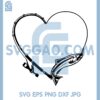 Hook Heart Fishing Svg, Fishing svg, Love Fishing Heart Svg 1 Hook Heart Fishing Svg, Fishing svg, Love Fishing Heart Svg