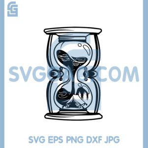 Hourglass Camping Svg, Camp Scene Svg, Camping Hourglass Svg
