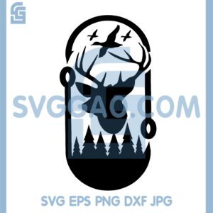 Hunting Fishing Circle Svg, Hunting Svg, Hunting Outdoor Svg