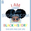 I Am Black History Face Svg, Black Queen Svg, Black Lives Matter Svg