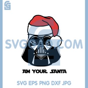 I Am Your Santa Darth Vader Head Svg, Darth Vader Santa Head Svg