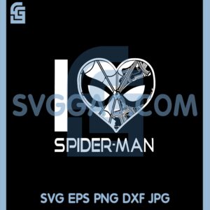 I Heart Spidernan Svg, Spider Man Svg, I Love Spiderman Svg