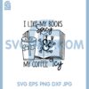 I like My Books Spicy And My Coffee Icy Svg, Romance Smut Book Svg