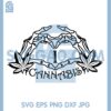I Love Cannabis Svg, Love Skull Cannabis Svg, Hands Heart Loves Cannabis Svg