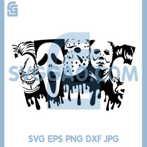 Horror Characters Svg, Horror Movie Svg, Fiends Horror Strata Svg