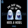 Boos & Books Funny Reading Halloween PNG