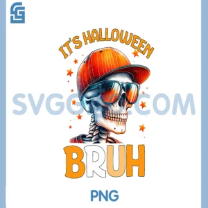 Bruh Halloween Boys Kids Halloween Skeleton PNG