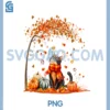 Cute Cat Leaf Fall Autumn Shirt for Cat Lovers PNG
