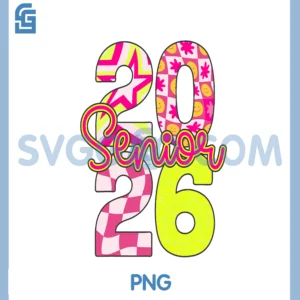 Cute Women Girls Teen Senior Class of 2026 Graduation Grad PNG