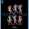 Dancing Skeleton Pirate Halloween Boys Girls Kids PNG