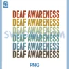 Deaf Awareness Retro PNG
