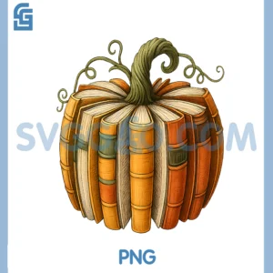 Fall Book Pumpkin Retro Reading Halloween Teacher PNG, Book Lover Pumpkin Book Teacher Fall PNG