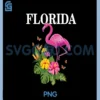 Florida Flamingo Miami Tropical Plants Souvenir Vintage PNG, Vintage florida flamigo PNG