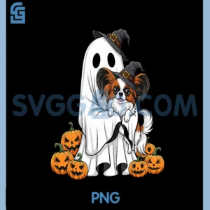 Funny Ghost Papillon Pumpkin Halloween Kids Mens Womens PNG, Cute Halloween Ghosts PNG