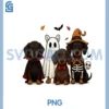 Funny Halloween Dachshund Cute Wiener Dog Spooky Season PNG, Halloween Dachshund Ghost PNG