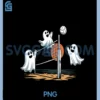 Funny Volleyball Halloween Ghost Volleyball Sports Lovers PNG, Funny Volleyball Halloween Ghost PNG