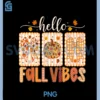 Hello Fall Vibes Coquette Bow Thanksgiving Autumn Season PNG, Preppy Hello Fall Vibes Coquette Bow PNG