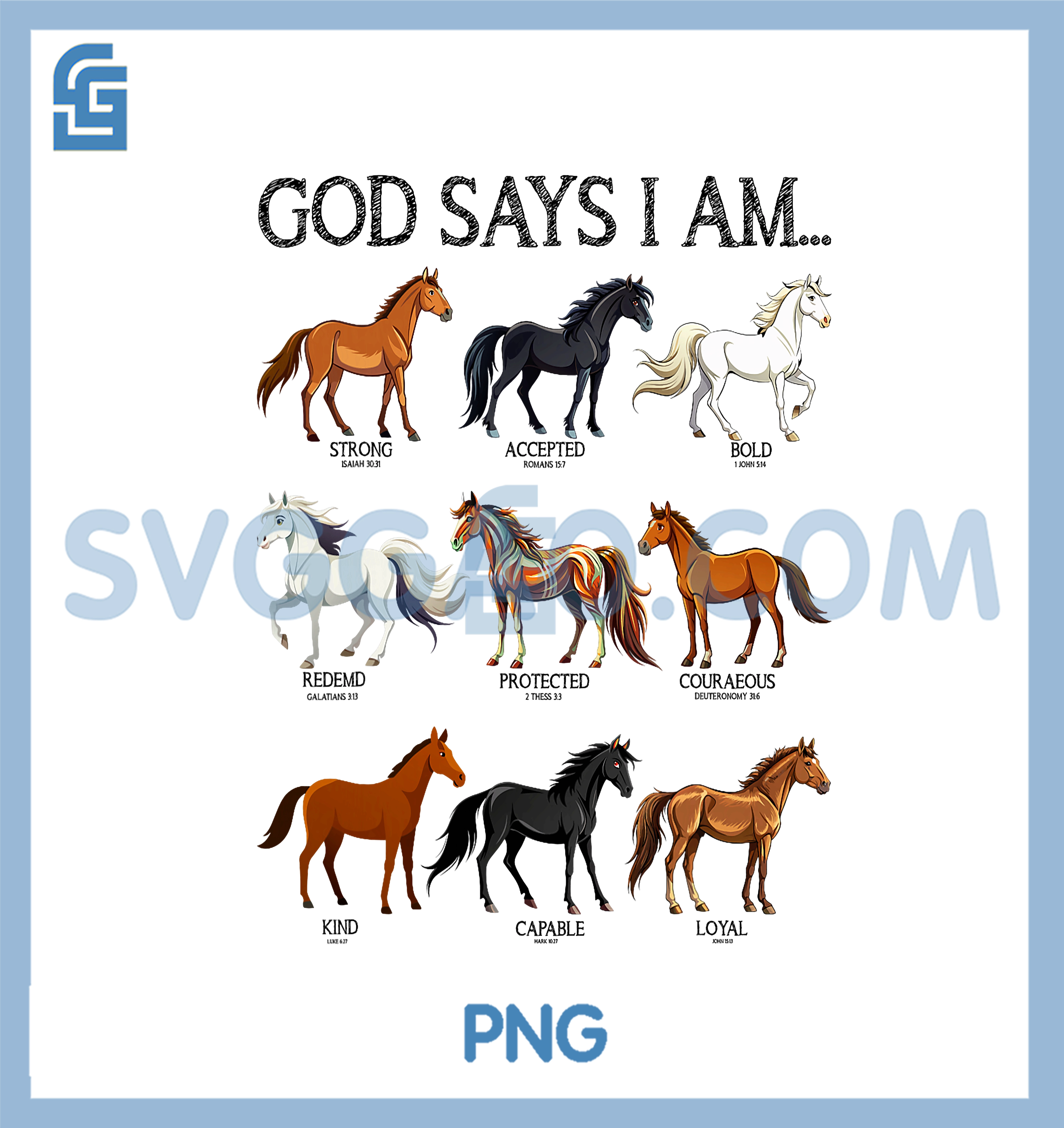 Horses God Says I Am Cute Christian Teen Girl Jesus Love You T-Shirt copy Horses God Says I Am Cute Christian Teen Girl Jesus Love You PNG, God Says I Am Horses PNG
