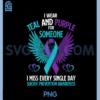 I Wear Teal and Purple Suicide Prevention Awareness Tank Top PNG, I Wear Teal and Purple PNG
