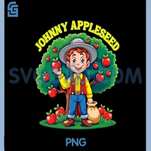 Johnny Appleseed Day September 26th Retro Tree PNG, Happy Johnny Appleseed Day PNG