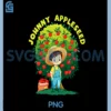 Johnny Appleseed Lazy Costume for Boys & Girls Kids PNG, Happy Johnny Appleseed Day PNG