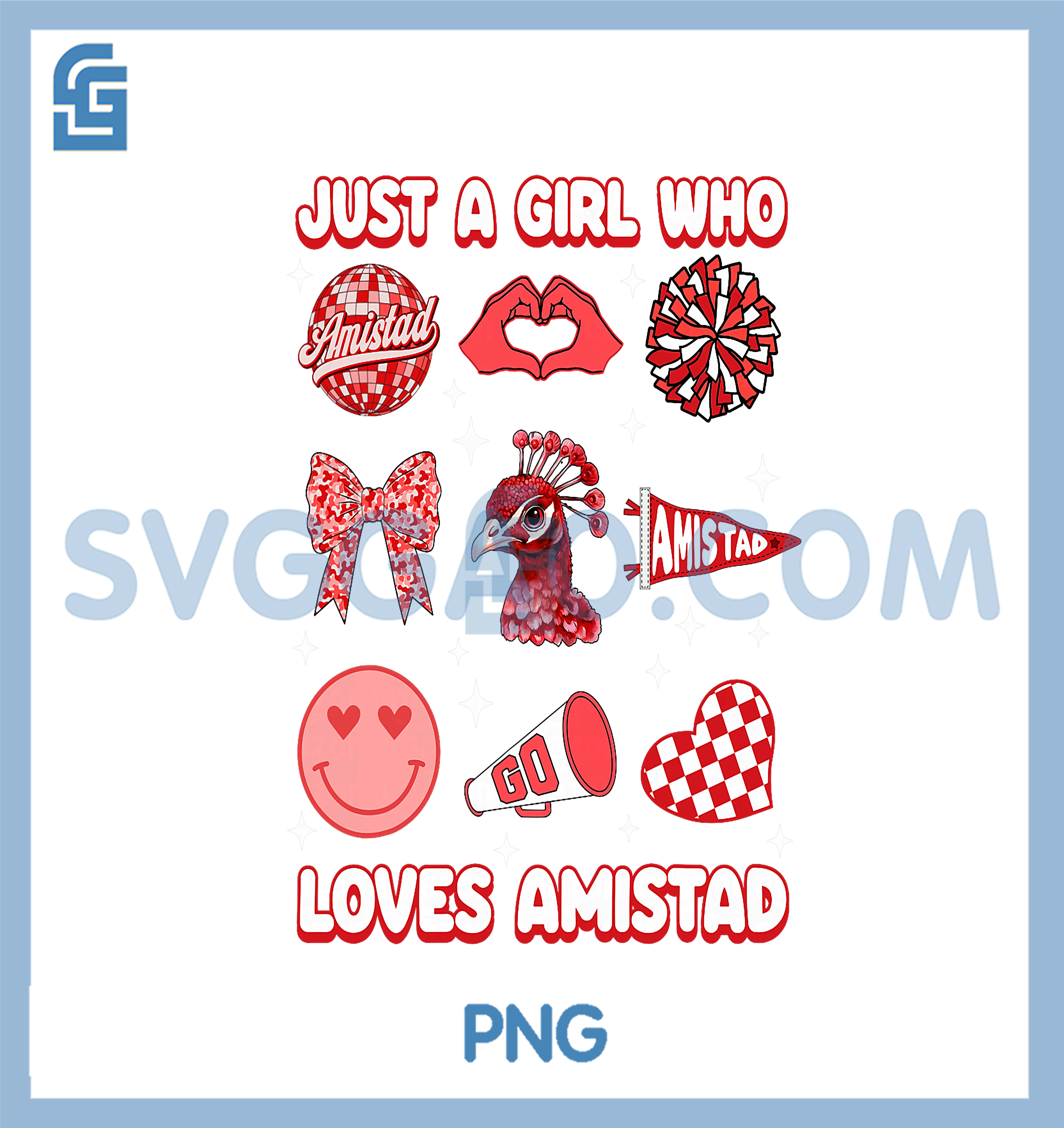 Just A Girl Who Loves Amistad House of Friendship T-Shirt copy Just A Girl Who Loves Amistad House of Friendship PNG, Amistad House of Friendship PNG