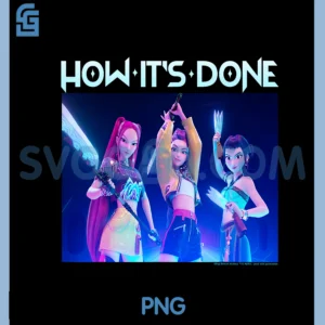 Kpop Demon Hunters Halloween How It's Done Huntrix Group PNG, Huntrix Girls PNG