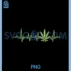 Marijuana Leaf EKG Heartbeat Weed Tee for Men & Women Gift PNG, Canabis PNG