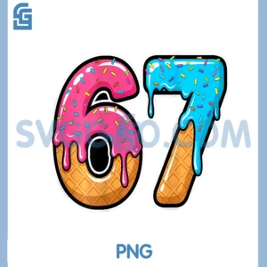 Mason 67 Ice Cream Drip Meme Six Seven Funny On Back PNG, Mason 67 Ice Cream Drip PNG