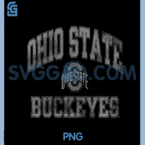 Ohio State Buckeyes Vintage Worn Red Officially Licensed PNG, Football PNG